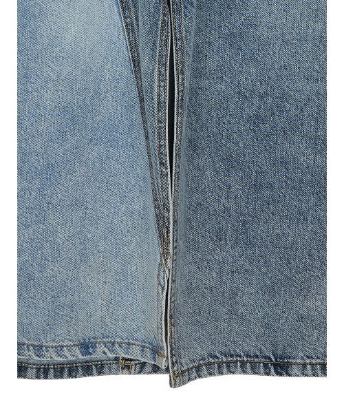 Ameri（アメリ） ワンピース 夏 MEDI REMAKE I LINE DENIM DRESS