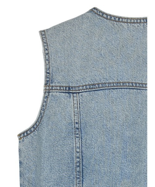 Ameri（アメリ） ワンピース 夏 MEDI REMAKE I LINE DENIM DRESS