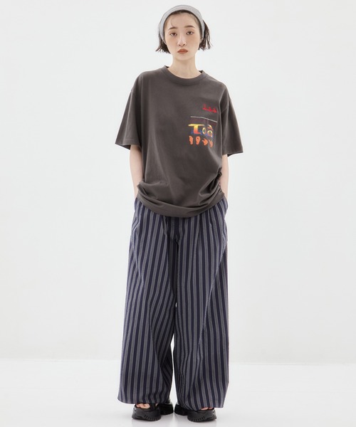 「TOGA」 半袖Tシャツ M ダークグレー レディース_画像2