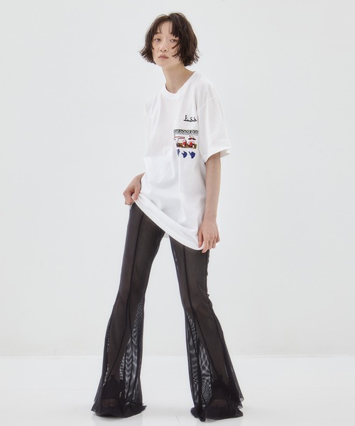 「TOGA」 半袖Tシャツ M ダークグレー レディース_画像8