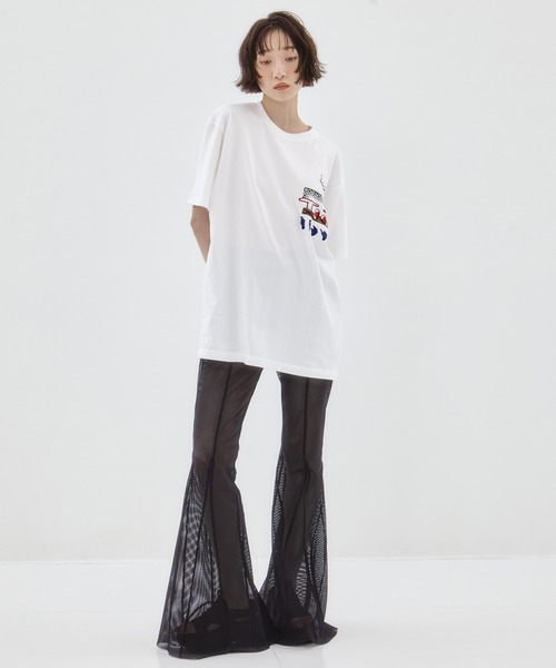 「TOGA」 半袖Tシャツ M ダークグレー レディース_画像9