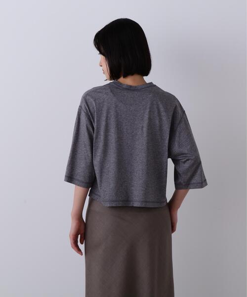 YLEVE イレーヴ COTTON SHEER JERSEY Tシャツ　グレー YLEVE（イレーヴ） tシャツ 半袖 YLEVE / COTTON SHEER JERSEY SHORT