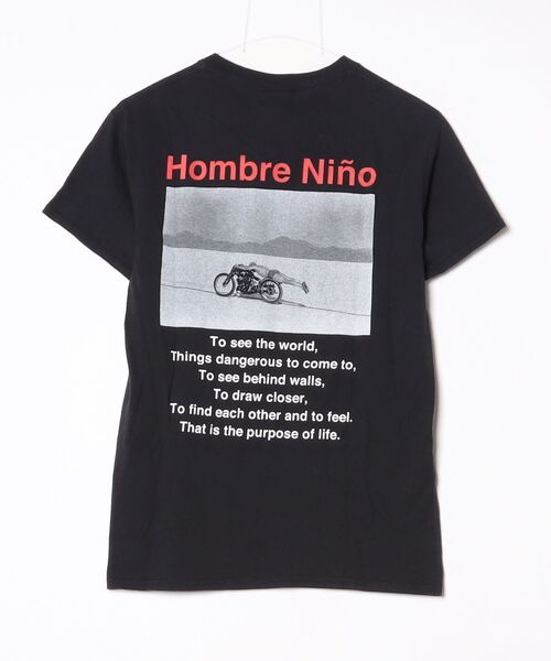 「Hombre Nino」 半袖Tシャツ S ブラック レディース_画像2