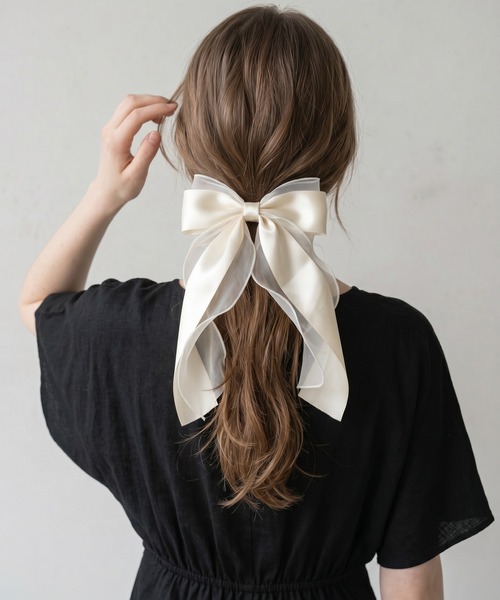 Lady Rora ヘアクリップ シエル リボン バレッタ : ZOZOTOWN Yahoo!店