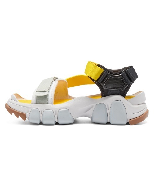 「ONITSUKA TIGER YELLOW COLLECTION」 フラットサンダル 24 グレー系その他2 レディース_画像2