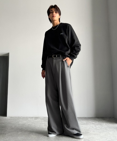 「Classical Origin」 スラックス MEDIUM ブラック メンズ_画像7