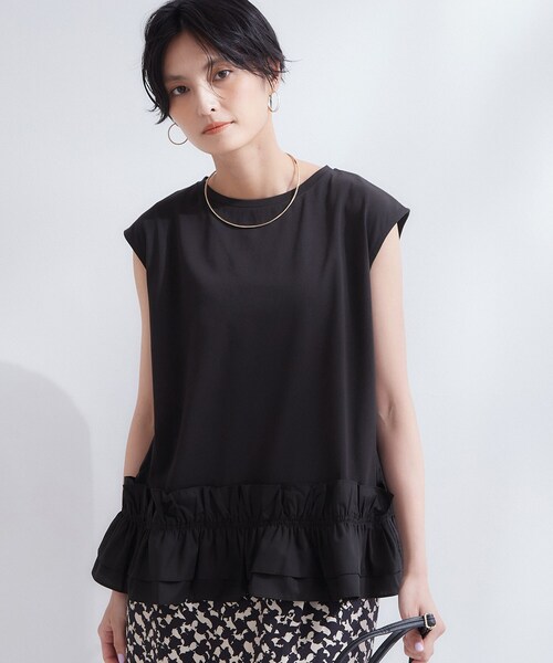OPAQUE.CLIP（オペークドットクリップ） tシャツ 半袖 裾フリル