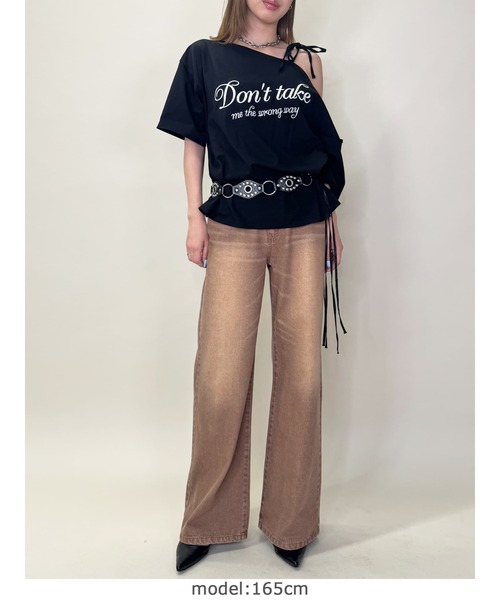 「EGOIST」 半袖Tシャツ FREE ネイビー レディース_画像8