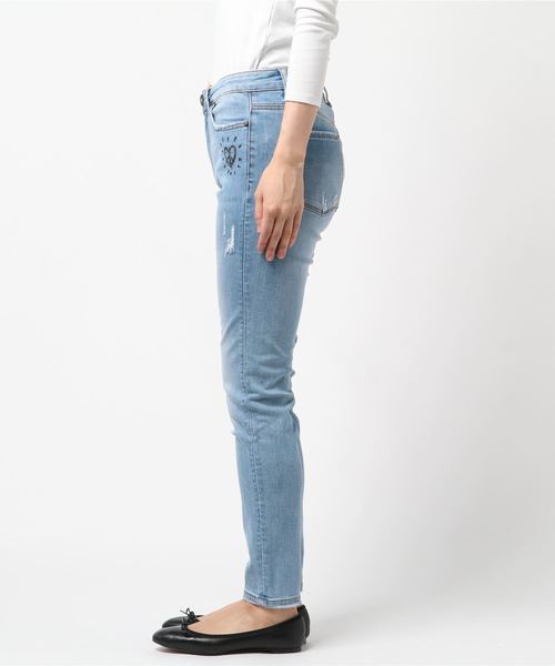 なりますの パンツ Alba Zozotown Paypayモール店 通販 Paypayモール デニム ジーンズ 刺繍