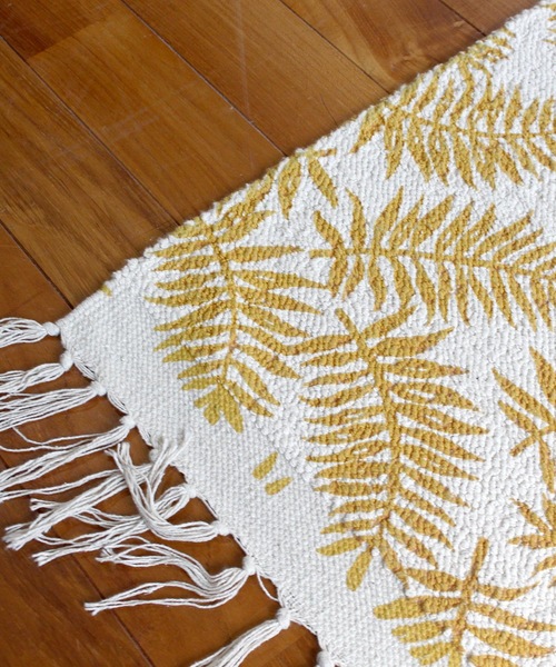 a.depeche ラグ ラグマット roll tufted rug 2117 mustard LEAF a.depeche ラグ ラグマット roll tufted rug 2117 mustard LEAF