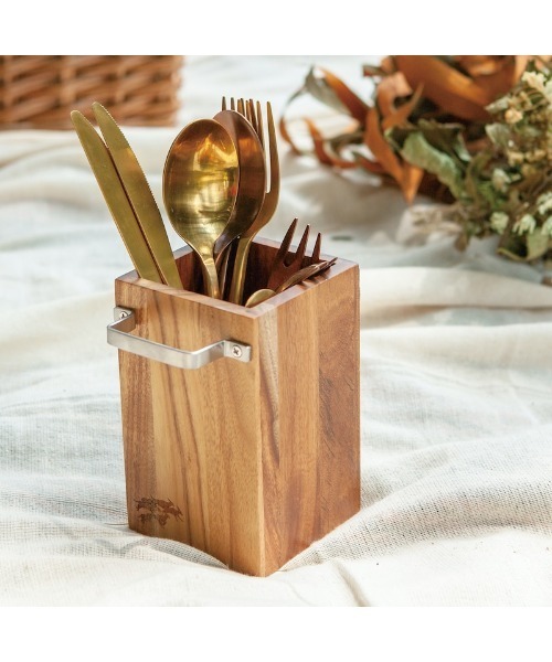 ACACIA CUTLERY STAND