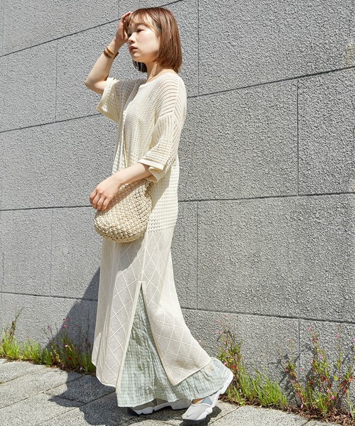 ワンピース パッチワーク風かぎ編みニットワンピース Zozotown Paypayモール店 通販 Paypayモール