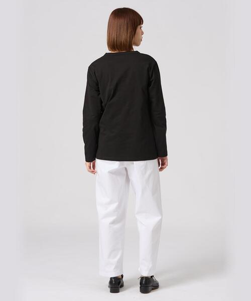 agnes b.（アニエスベー） tシャツ ロゴプリント コットン 長袖 T