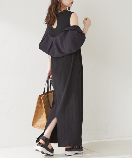 Chico（チコ） ワンピース カットタンクワンピース+ シアーボレロSET