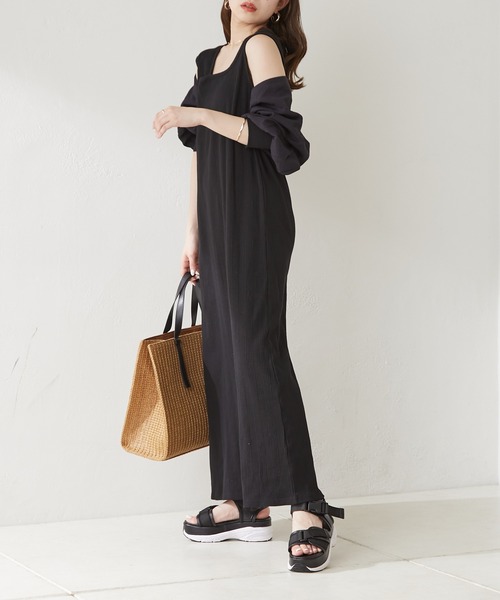 Chico（チコ） ワンピース カットタンクワンピース+ シアーボレロSET