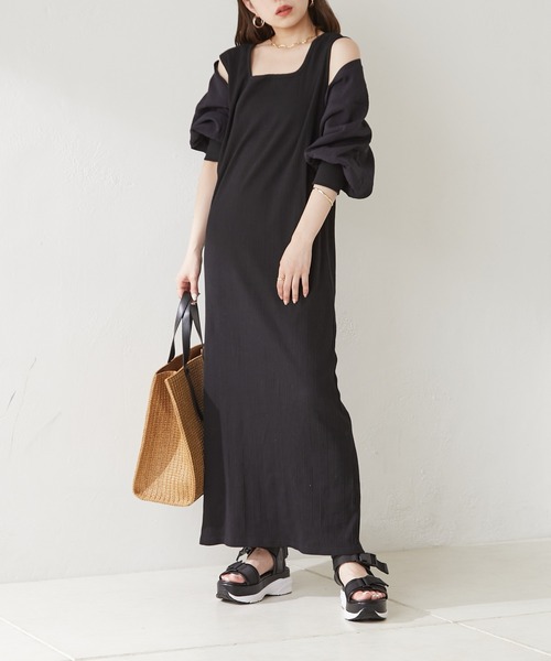 Chico（チコ） ワンピース カットタンクワンピース+ シアーボレロSET
