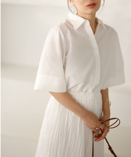 anuans スカート ワッシャープリーツイージースカート レディース  