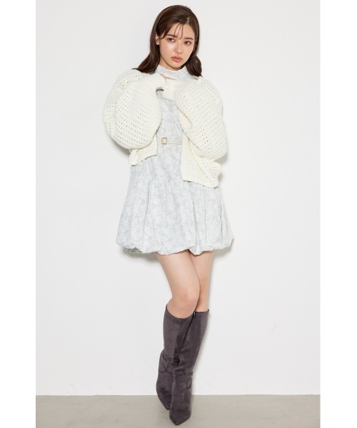 rienda カーディガン ラフニットカーディガン 春服 レディース