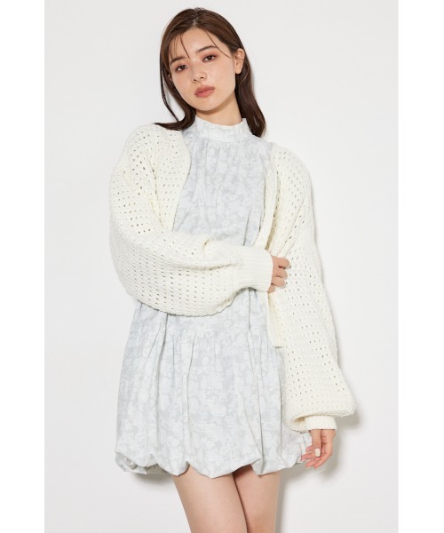 rienda カーディガン ラフニットカーディガン 春服 レディース