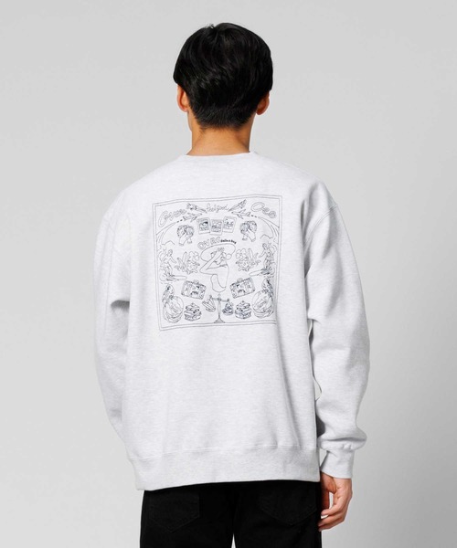 Right-on トレーナー スウェット BACK EMBROSWEATSHIRT メンズ