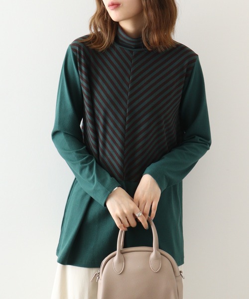 tシャツ BRODIAEA 起毛ボーダープルオーバー レディース tシャツ BRODIAEA 起毛ボーダープルオーバー レディース