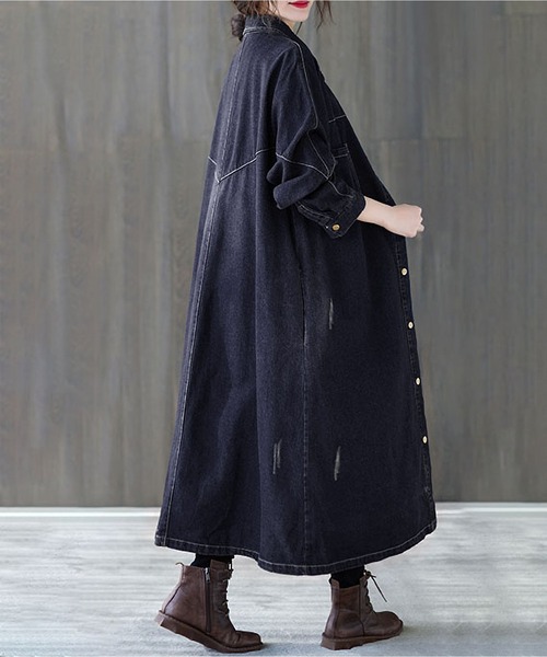 BLANC FICELLE デニムジャケット gジャン デニム ロングコート