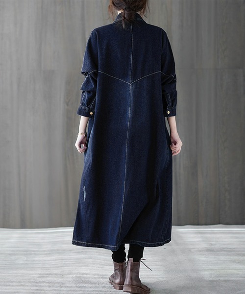 BLANC FICELLE デニムジャケット gジャン デニム ロングコート