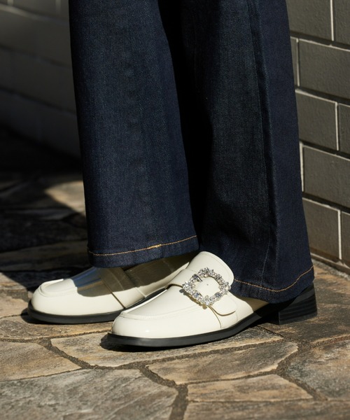 STACCATO ローファー エリットバックルローファー レディース