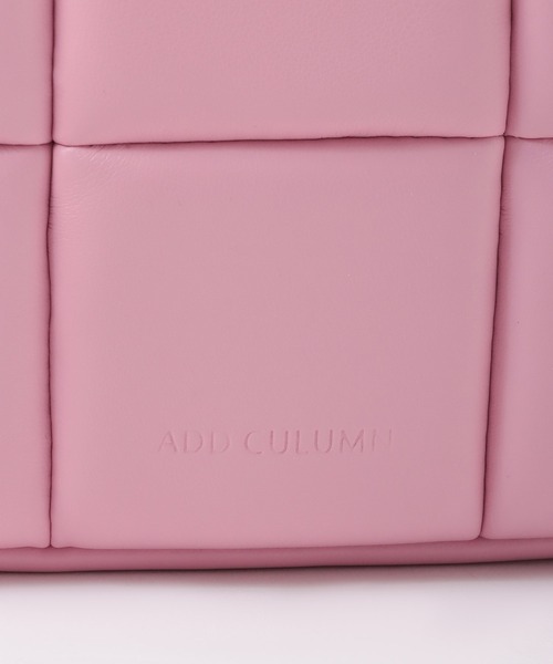 新品 ADD CULUMN ミニショルダーバッグ PUFF クロスボディ ピンク ADD CULUMN ショルダーバッグ バッグ 「ADD CULUMN/アドカラム