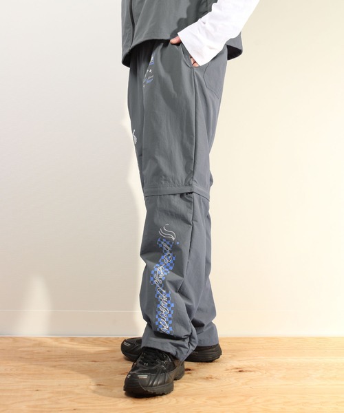 le coq sportif×NAO OKAWA ポンチョ Fサイズ ネイビー パンツ Common Noun/SPORTS Nori Okawa ナイロンパンツ