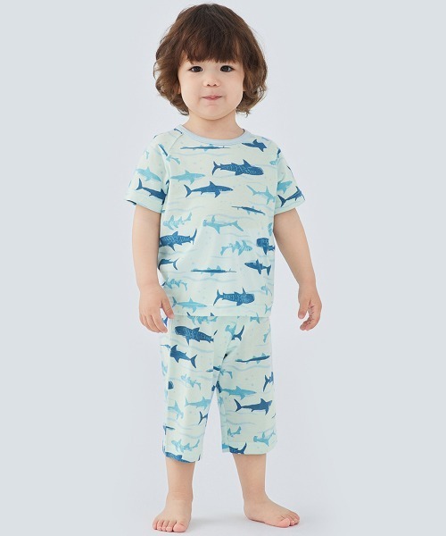 Combi mini パジャマ 腹巻付き半袖パジャマ（サメ） キッズ 子供