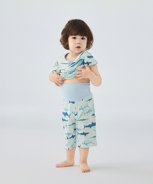 ☆新品☆ プチバトー 半袖 パジャマ セット8ans 130 シャーク 白 青 半袖パジャマ｜ベビー服・子供服通販のPETTIT BATEAU【公式】