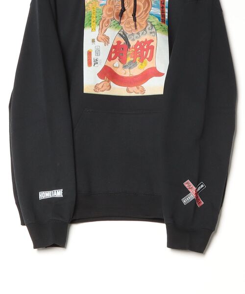 THREE TIDES TATTOO/ジップパーカー/S/コットン/BEG/カモフラ HOMEGAME tシャツ × グラップラー刃牙 パンクラス THREE TIDES
