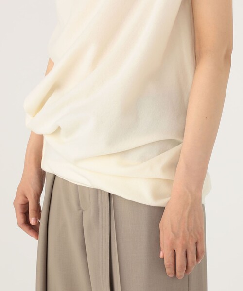 TOMORROWLAND .B ブラウス シャツ ウールカシミヤビーバー アシンメ  