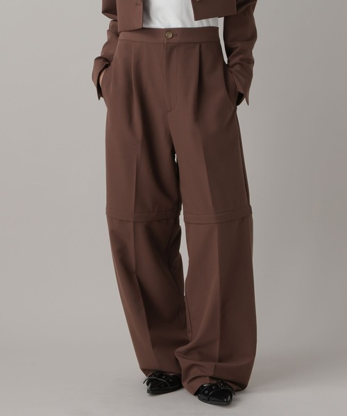FOREVER21 スラックス パンツ 「2024FW」2WAYルーズスラックス