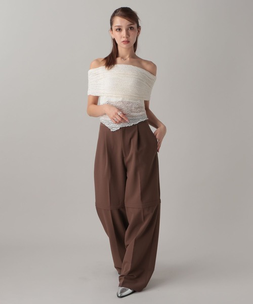 FOREVER21 スラックス パンツ 「2024FW」2WAYルーズスラックス