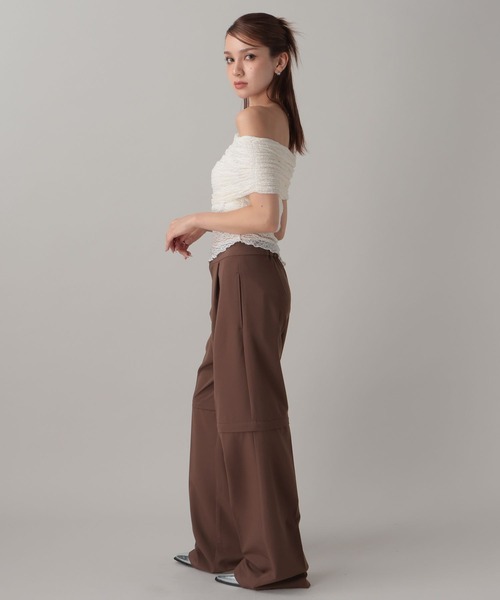 FOREVER21 スラックス パンツ 「2024FW」2WAYルーズスラックス