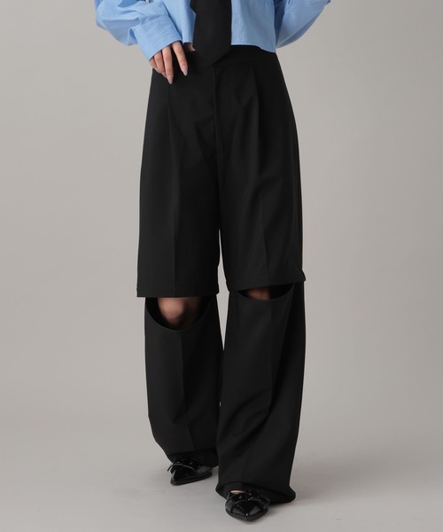 FOREVER21 スラックス パンツ 「2024FW」2WAYルーズスラックス