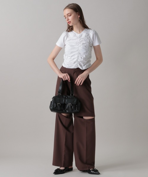 FOREVER21 スラックス パンツ 「2024FW」2WAYルーズスラックス