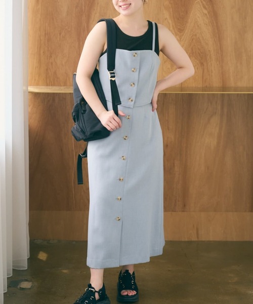 ワンピース ビスチェ×ナロースカートセットアップ「低身長・小柄