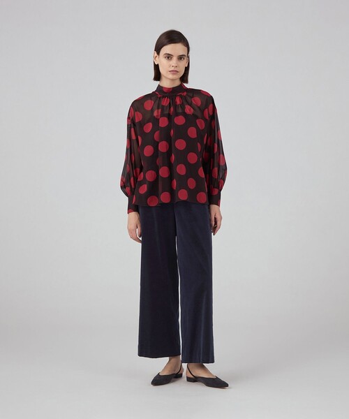 TOMORROWLAND collection ブラウス シャツ ラルジュドットプリント