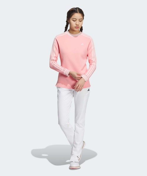adidas tシャツ 保温 スリーストライプス モックネック 長袖