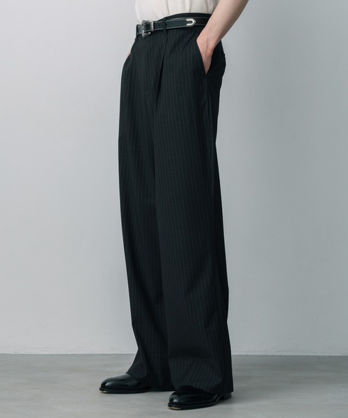 LURAKU スラックス 「LURAKU」One tuck straight slacks / 1