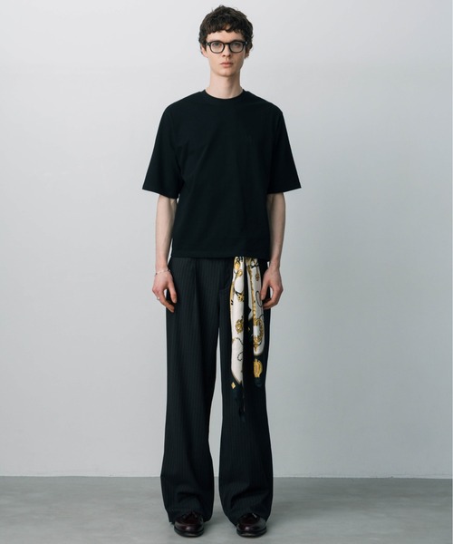 LURAKU スラックス 「LURAKU」One tuck straight slacks / 1