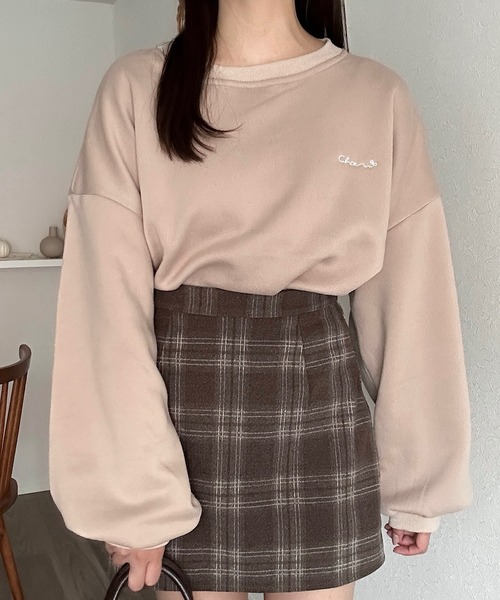 2色展開♥ふんわりシルエットのミニ丈スカート/追跡有 Cham. スカート チェック柄ミニスカート : ZOZOTOWN Yahoo!店