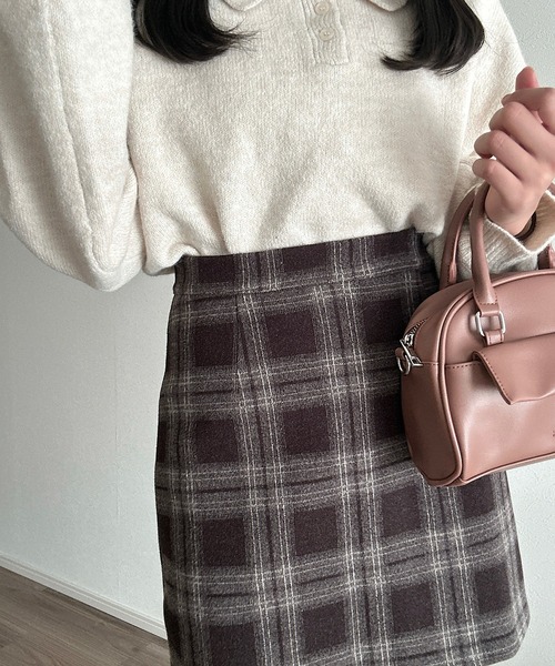 Cham. スカート チェック柄ミニスカート : ZOZOTOWN Yahoo!店
