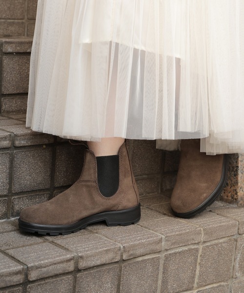 ☆美品☆【ブランドストーン】サイドゴアブーツ (4) スエード　ベージュ BLUNDSTONE（ブランドストーン） ブーツ ORIGINALS SUEDE BS2410