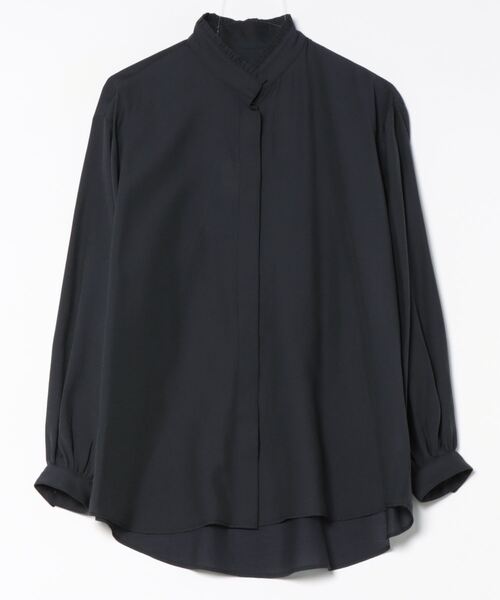 ブラウス シャツ FRILL STAND COLLAR BLOUSE レディース