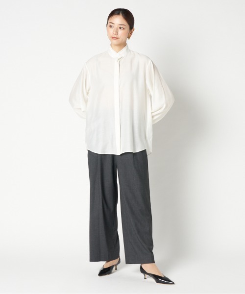 シャツ/ブラウス(長袖/七分) frill collar blouse lilou HeRIN.CYE | Frill collar blouse (シャツ・ブラウス ) |SHEL'TTER