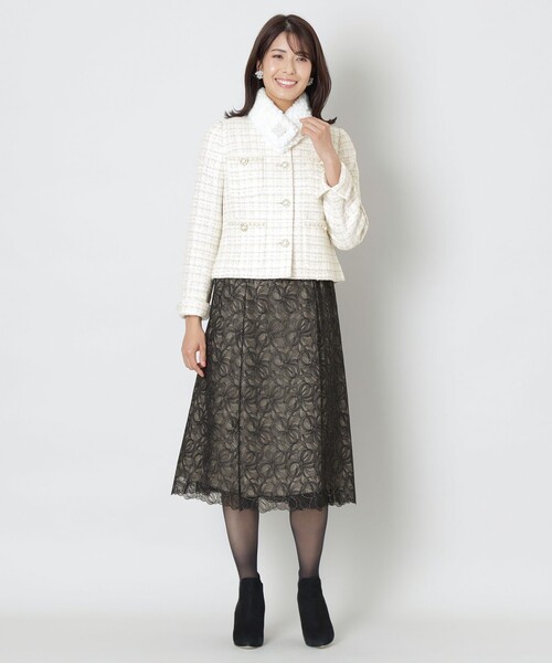 TO BE CHIC ジャケット ノーカラージャケット ファンシー